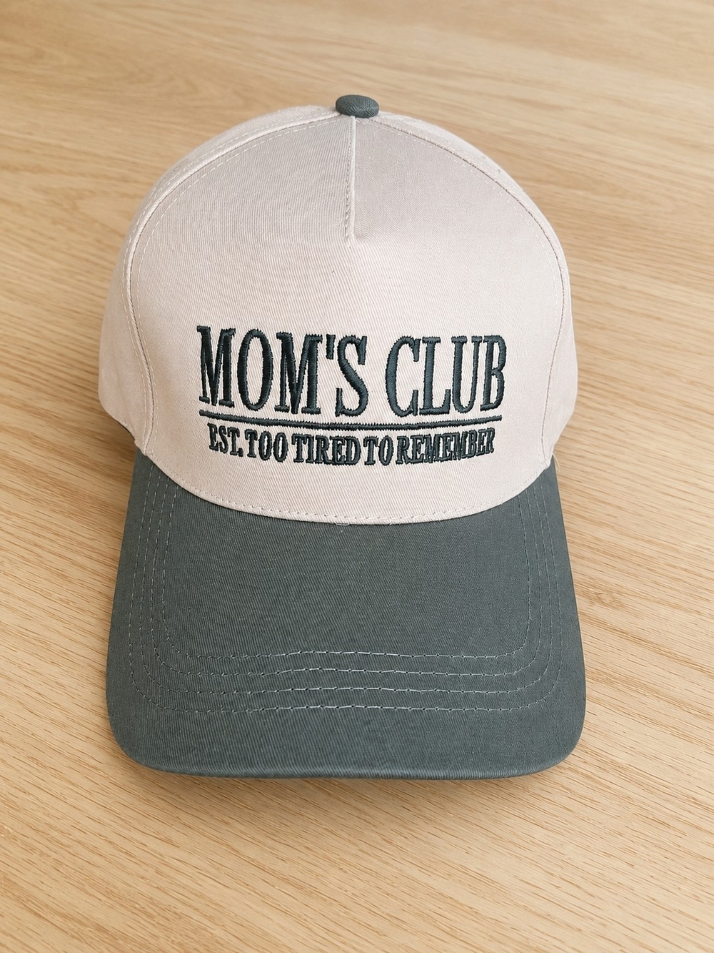 Mom’s Club “Too Tired to Remember” Two-Tone Adjustable Trucker Hat